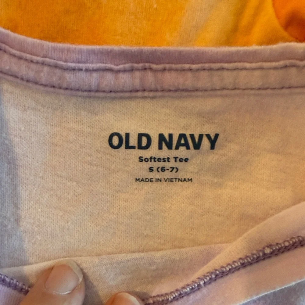 Old Navy Kids Tie-Dye Tees - Orange and Lavender